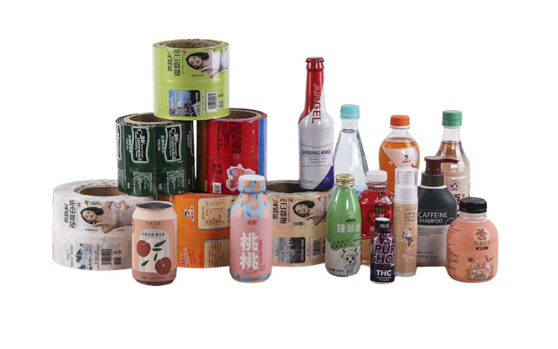 PVC PET 필름 수축 슬리브 라벨 절단기 (음료 병 포장용, 배터리 포함) QP-350