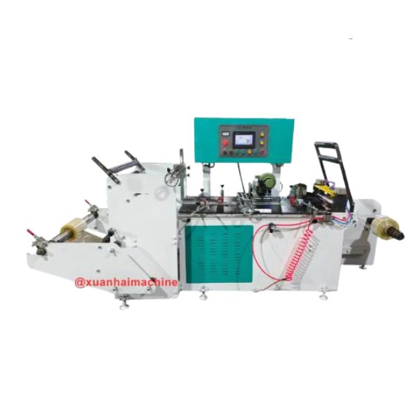 PVC 수축 라벨 접착 및 봉제기