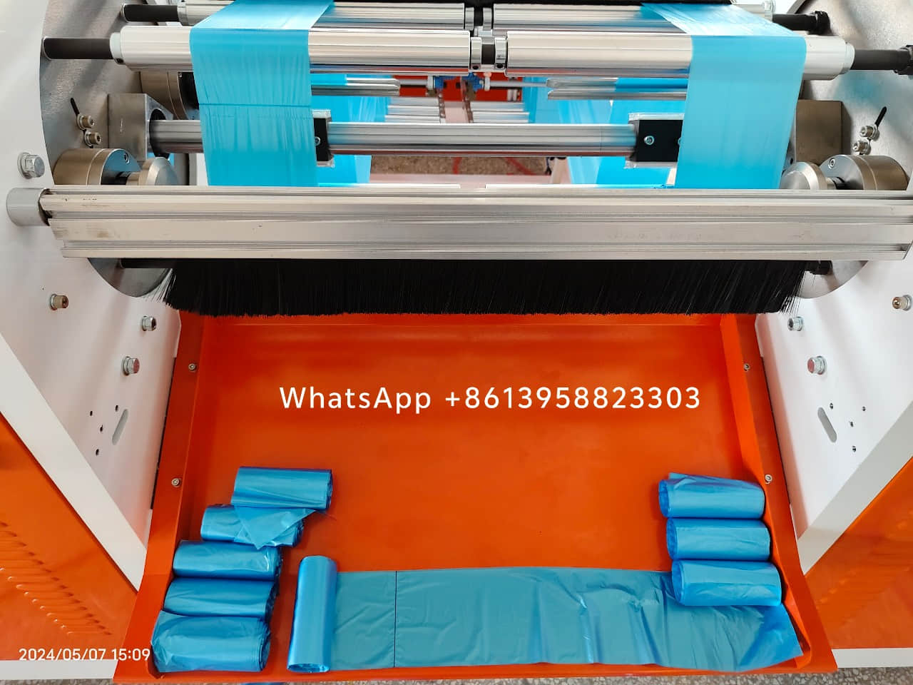 완전 자동 롤링 스타 밀봉 쓰레기 봉투 제조기 (무정지 생산 가능)