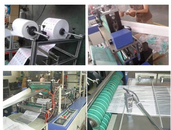 의료 또는 미용실용 일회용 종이 부착 장갑 제조기