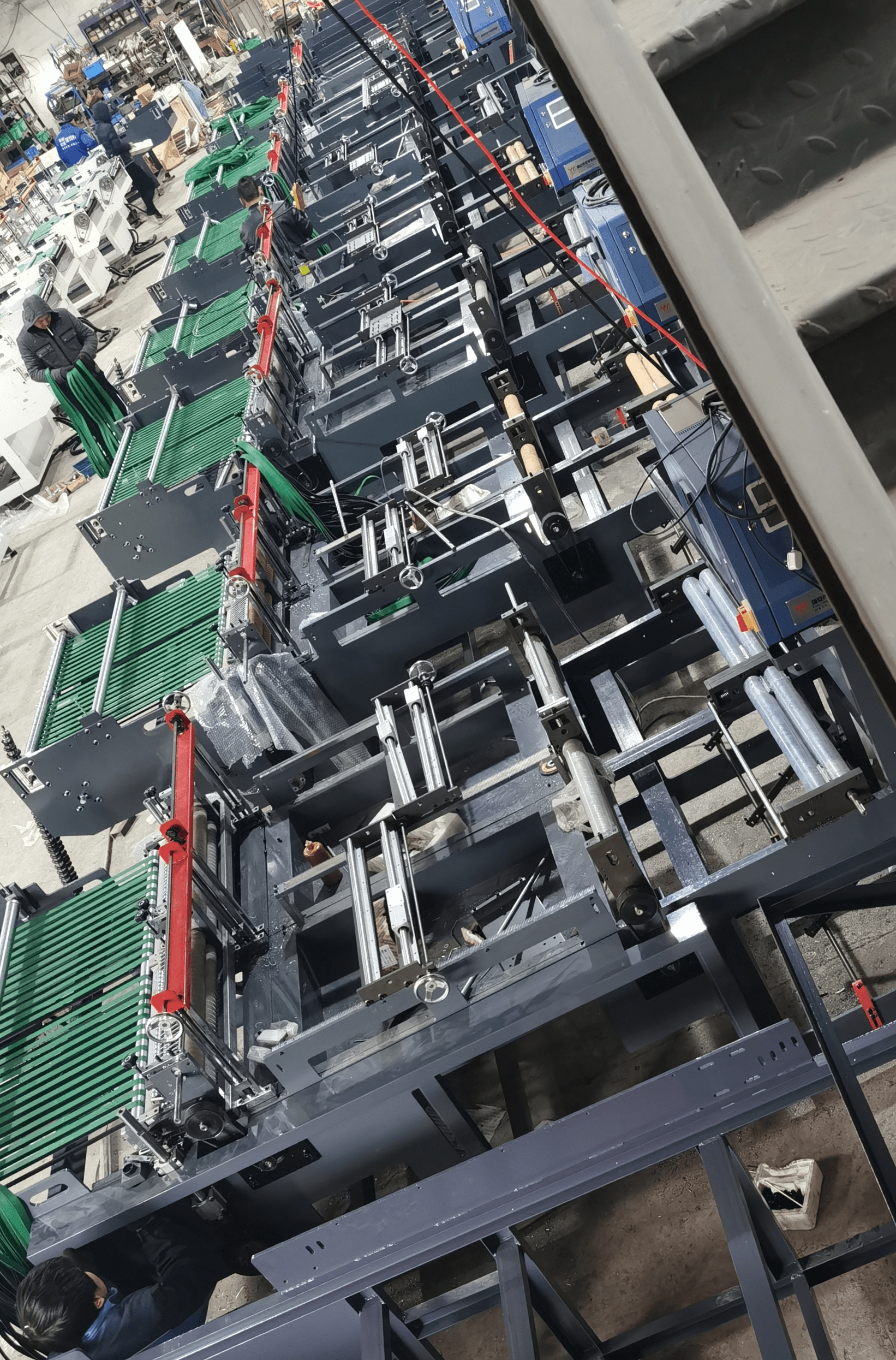 완전 자동 고속 2채널 퇴비화 가능 PE 택배 봉투 제조기 (접착 테이프 포함) 완전 자동 고속 2채널 퇴비화 가능 PE 택배 봉투 제조기 (접착 테이프 포함)