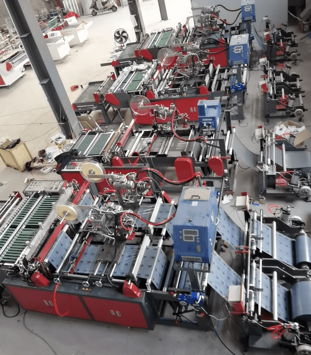 완전 자동 고속 2채널 퇴비화 가능 PE 택배 봉투 제조기 (접착 테이프 포함) 완전 자동 고속 2채널 퇴비화 가능 PE 택배 봉투 제조기 (접착 테이프 포함)