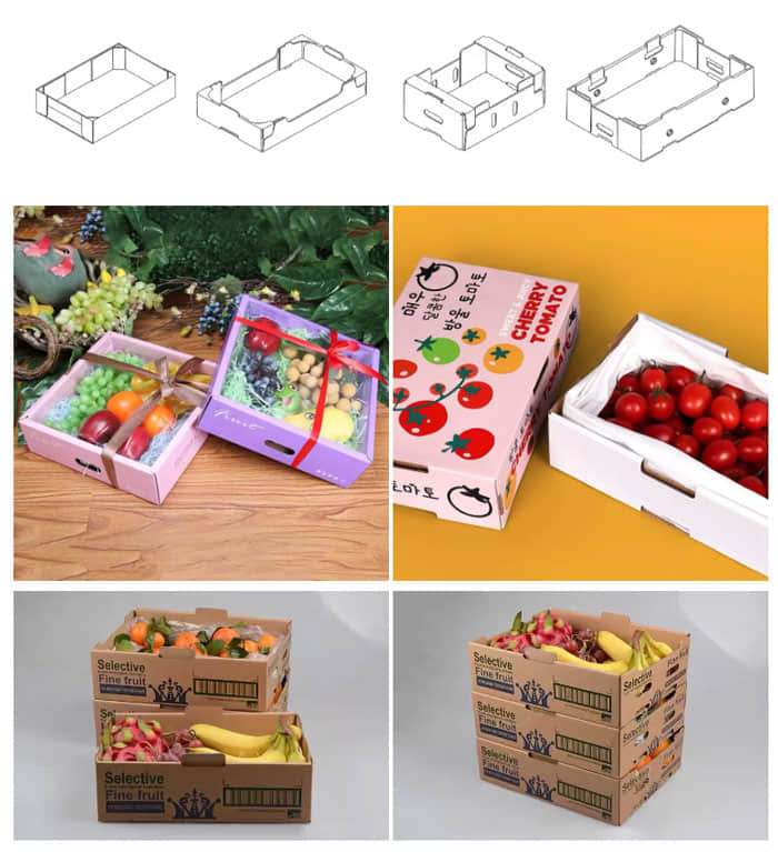 과일 및 채소 상자 접기 및 성형을 위한 자동 종이 과일 상자 제조기