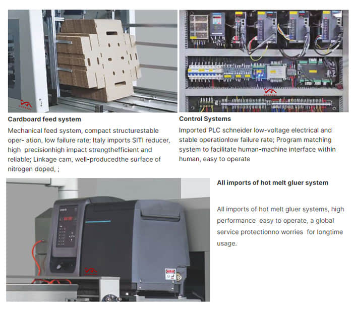 과일 및 채소 상자 접기 및 성형을 위한 자동 종이 과일 상자 제조기